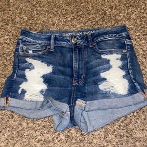 Size 8 american eagle jean shorts